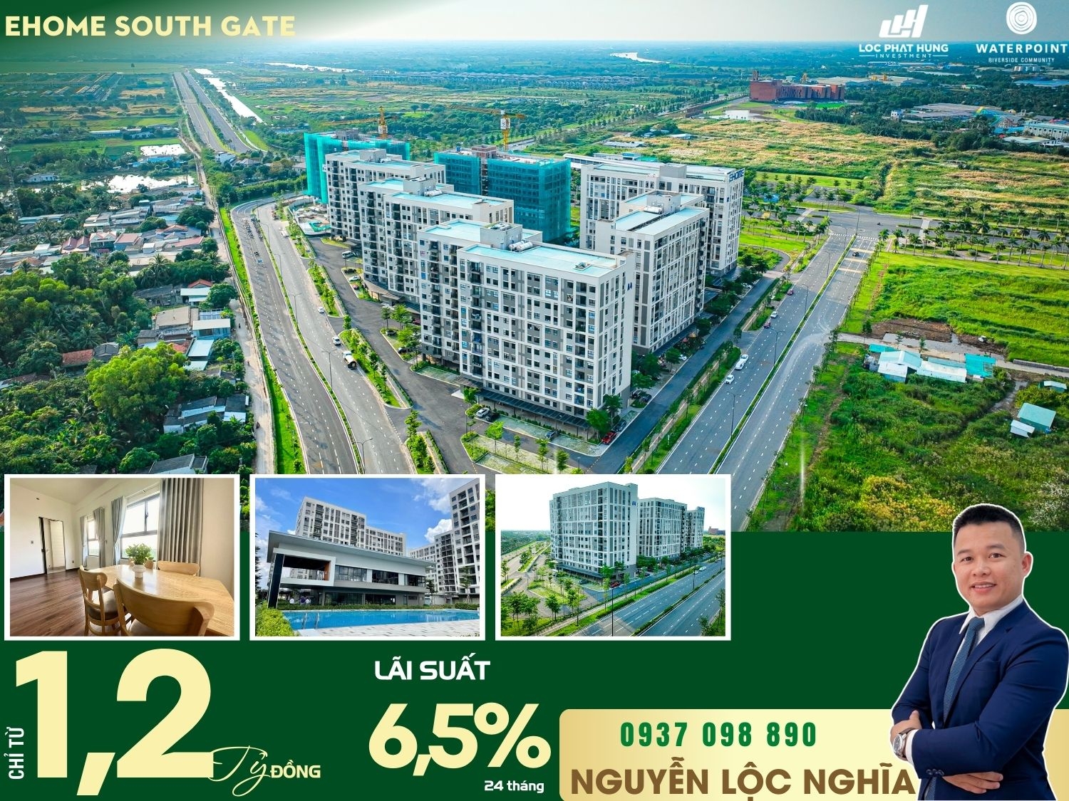 Bảng Giá Bán Waterpoint Bến Lức Nam Long Chung Cư Ehome South Gate