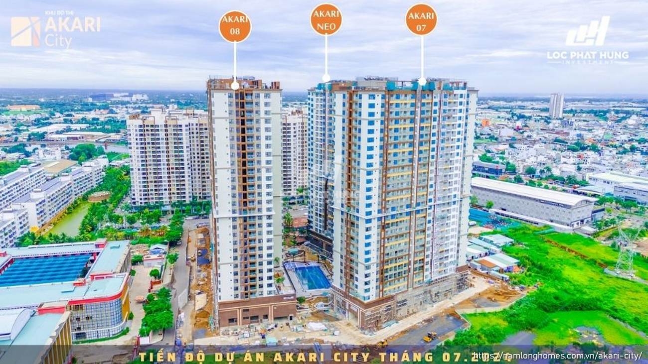 Tiến độ Xây Dựng Akari City Mới Nhất