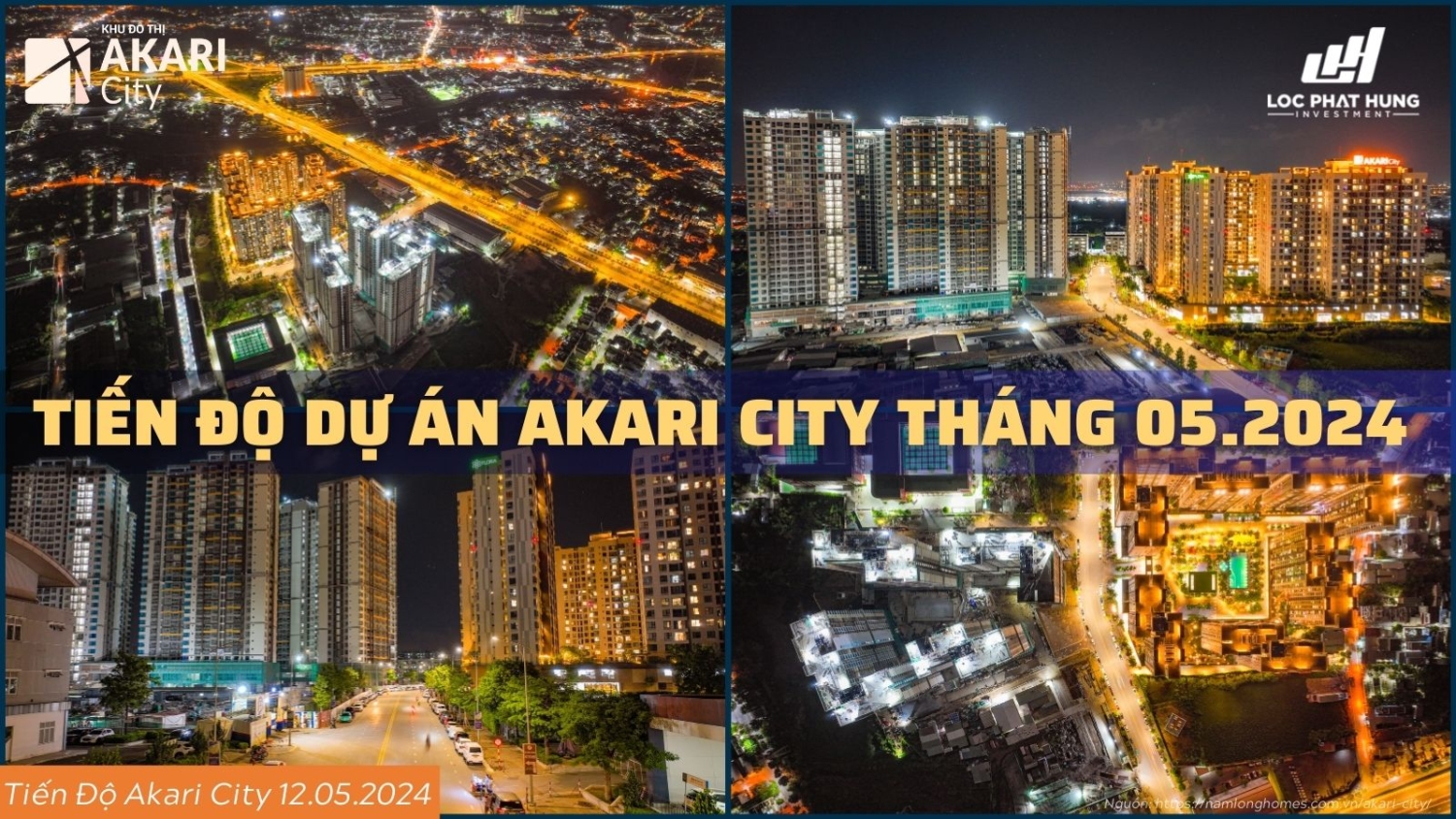 Tiên độ Xây Dựng Akari City Bình Tân 05/2024