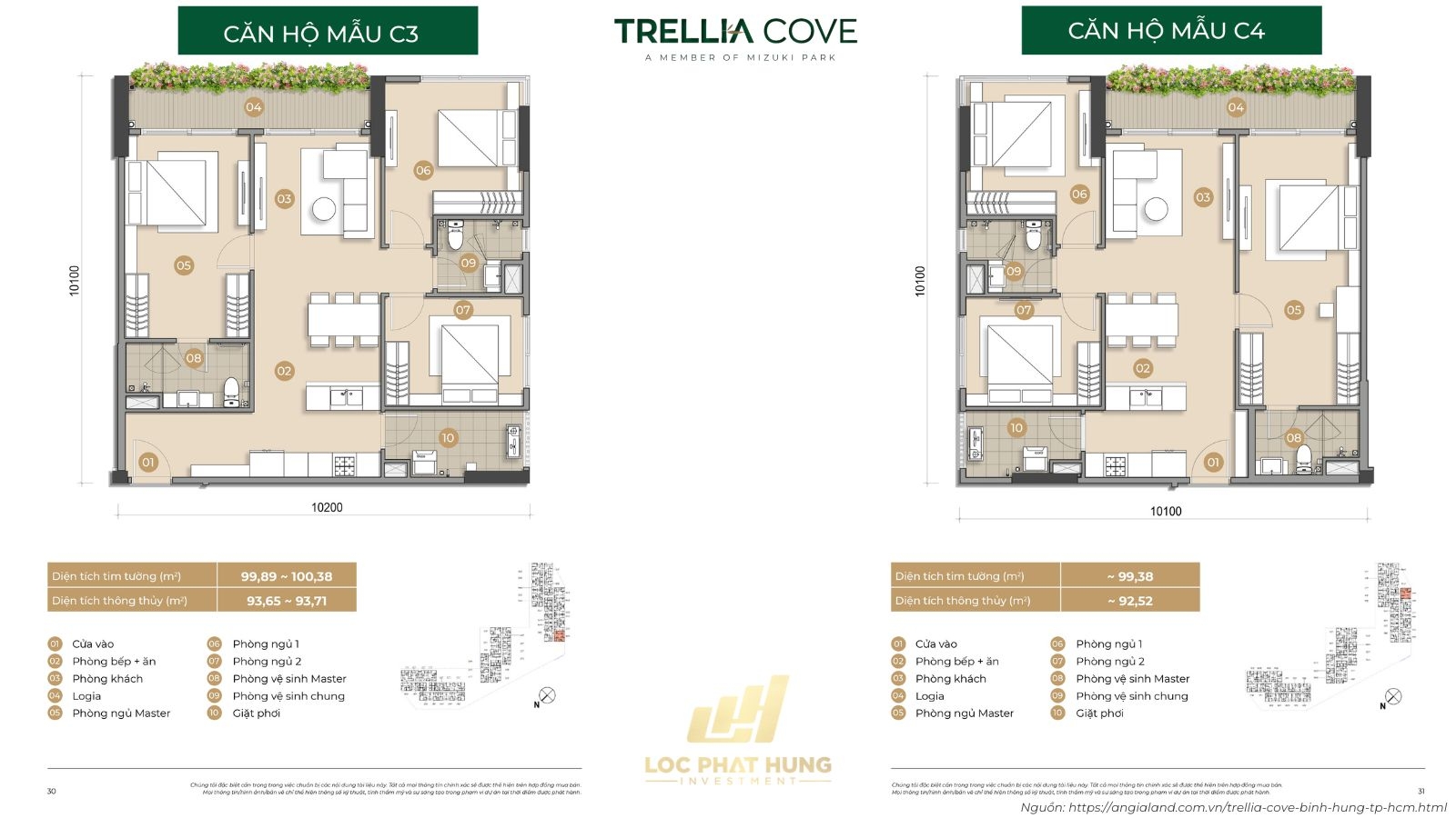 Căn Hộ Mẫu Dự Án Trellia Cove - Mizuki Park | Mẫu