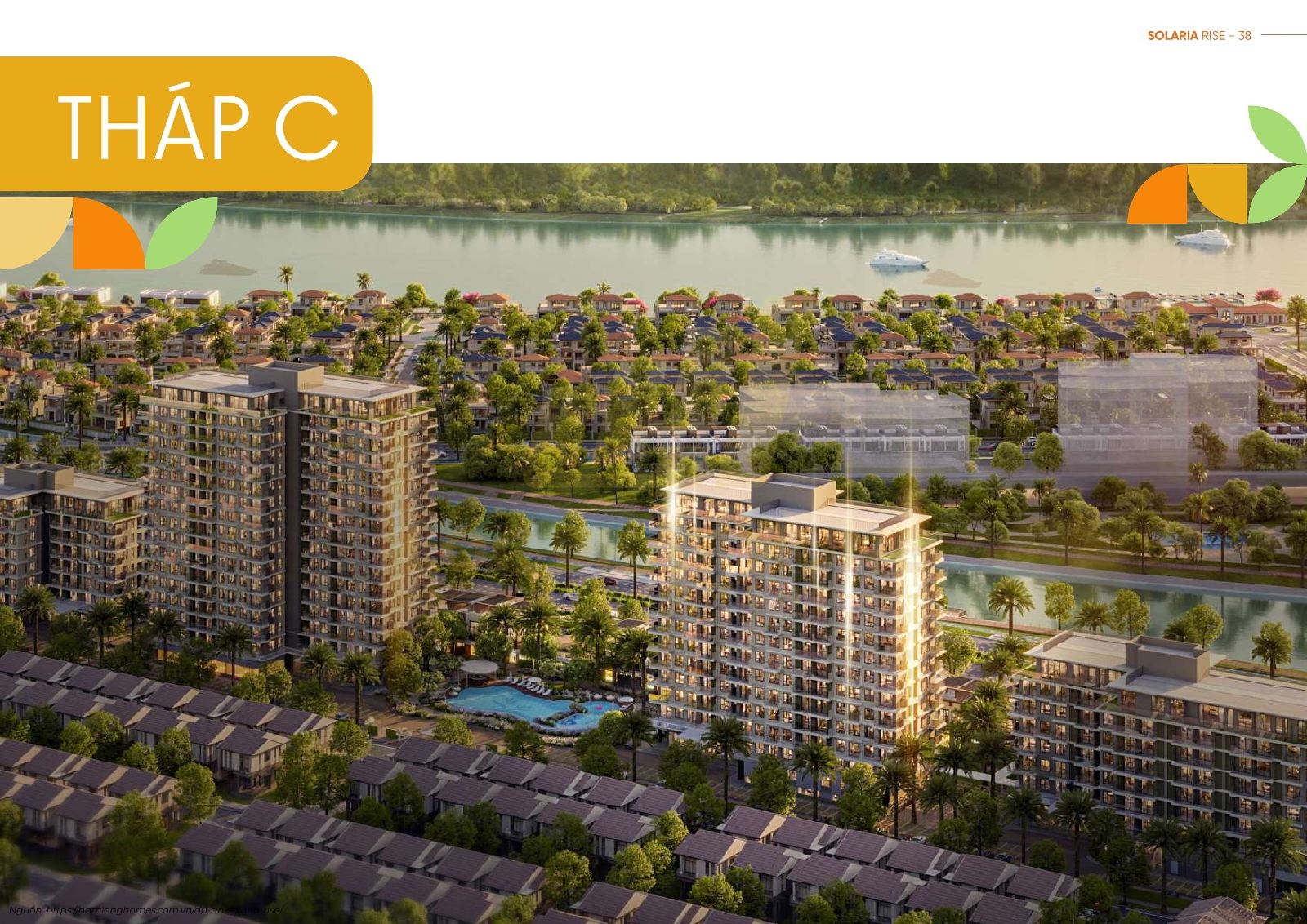 Mặt Bằng Tháp C (14 Tầng) Solaria Rise Waterpoint | Layout Chi Tiết