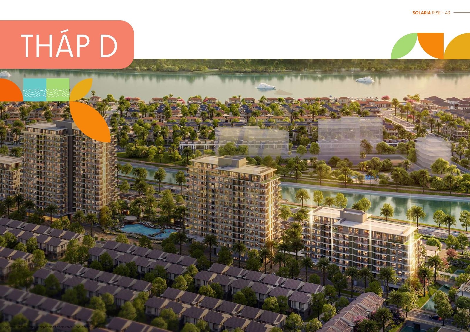 Mặt Bằng Tháp D (8 Tầng) Solaria Rise Waterpoint | Layout Chi Tiết