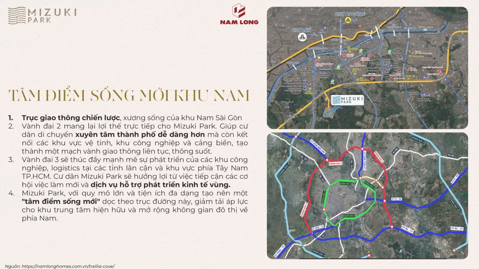Vị trí căn hộ Trellia Cove Bình Hưng