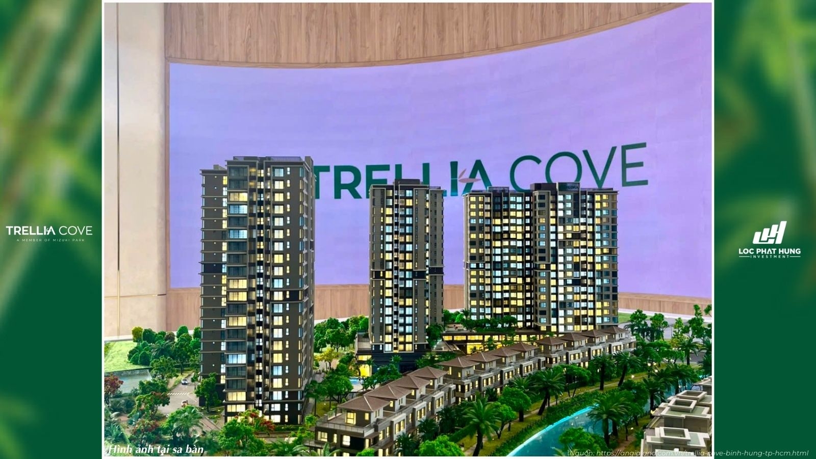 Hình Ảnh Thực Tế Sa Bàn Dự Án Trellia Cove Mizuki Park Bình Chánh | Nam Long Homes