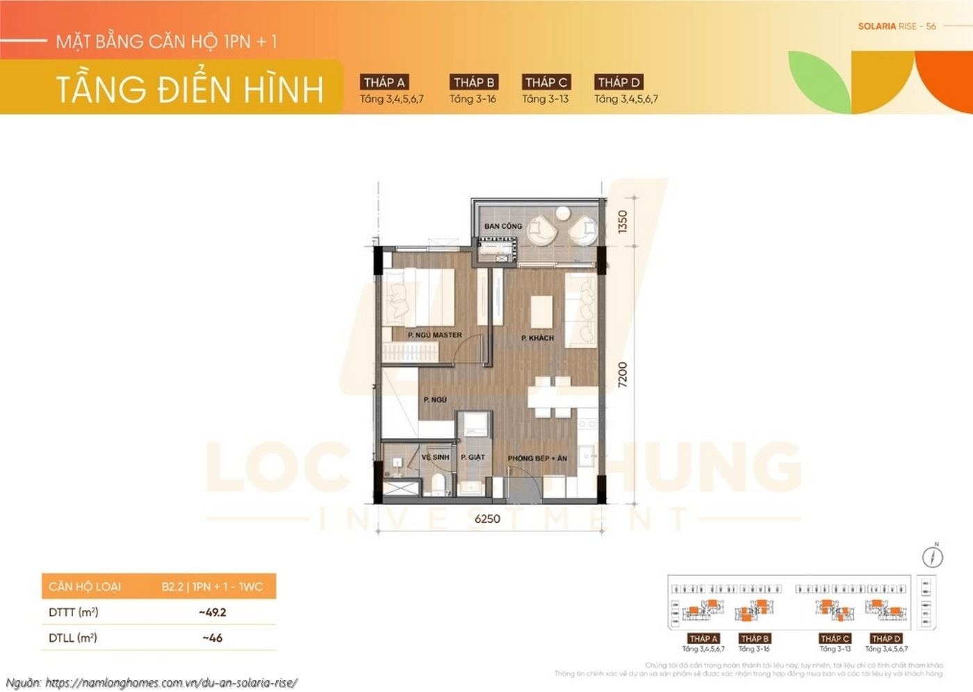 Mat Bang Can Ho 1pn Cong 1 Tang Dien Hinh Solaria Rise (2)
