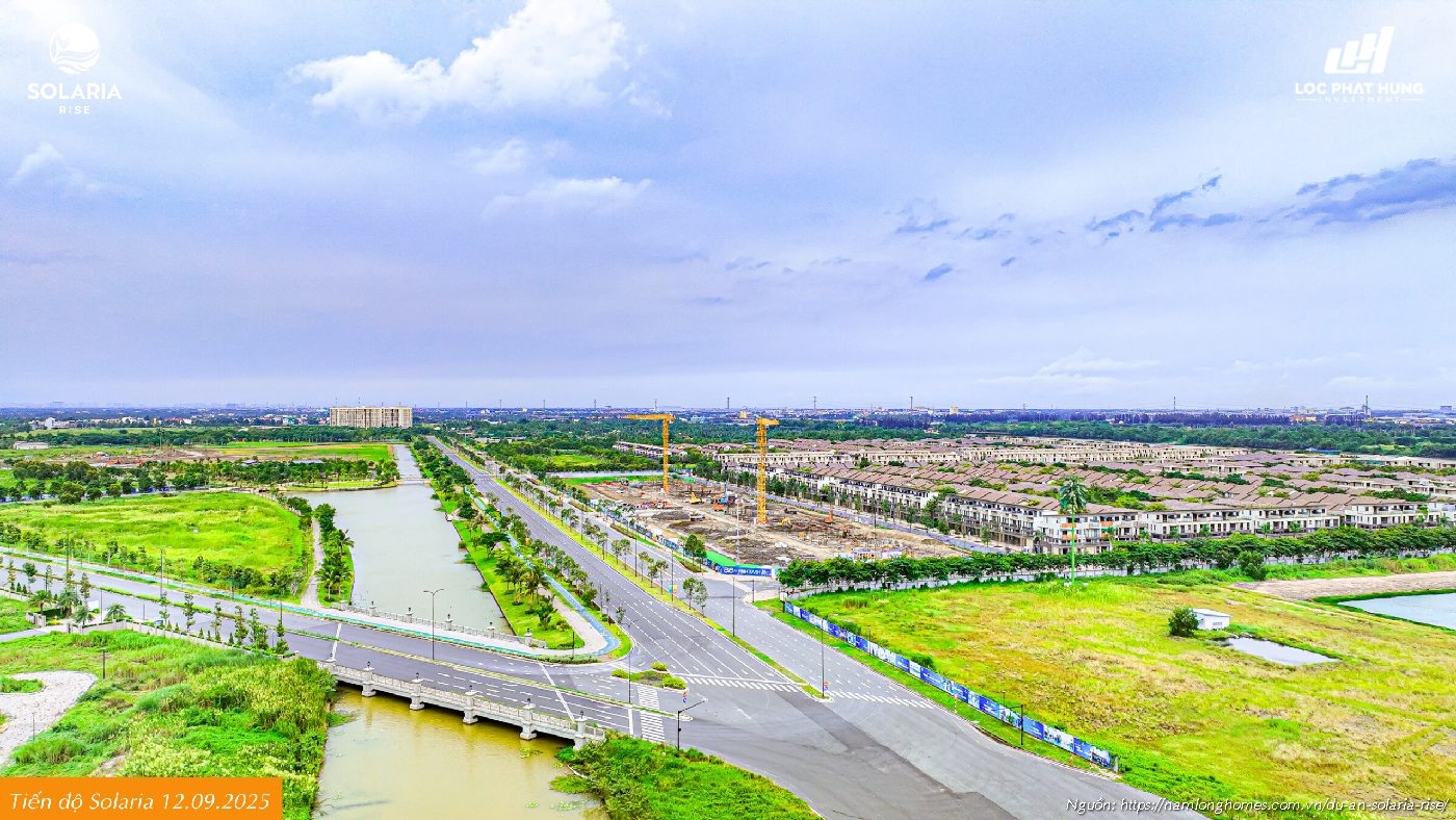 Tiến độ Xây Dựng Căn Hộ Solaria Rise Nam Long Bến Lức