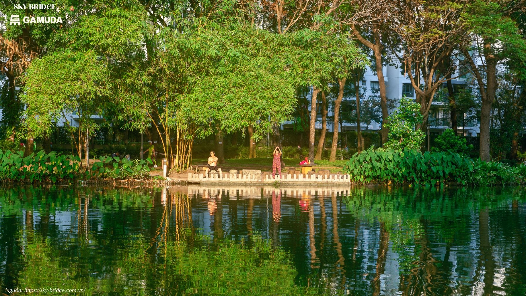 Đường dạo bộ công viên xanh của Dự án Skybridge Bình Dương