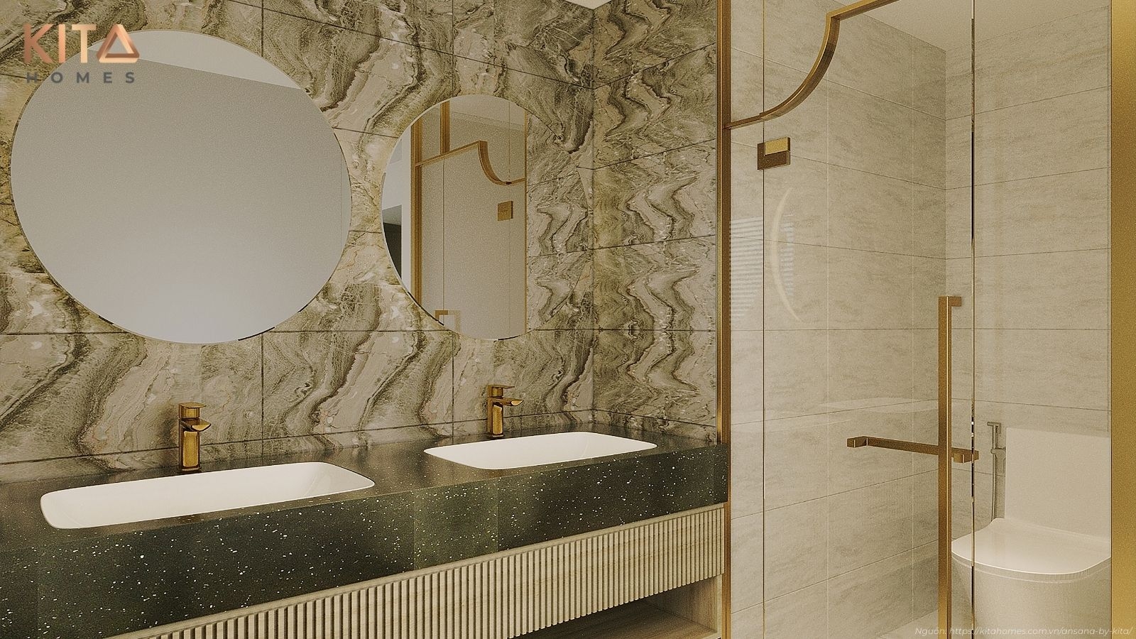 Không gian sống thượng lưu tại nhà mẫu Penthouse Ansana By Kita