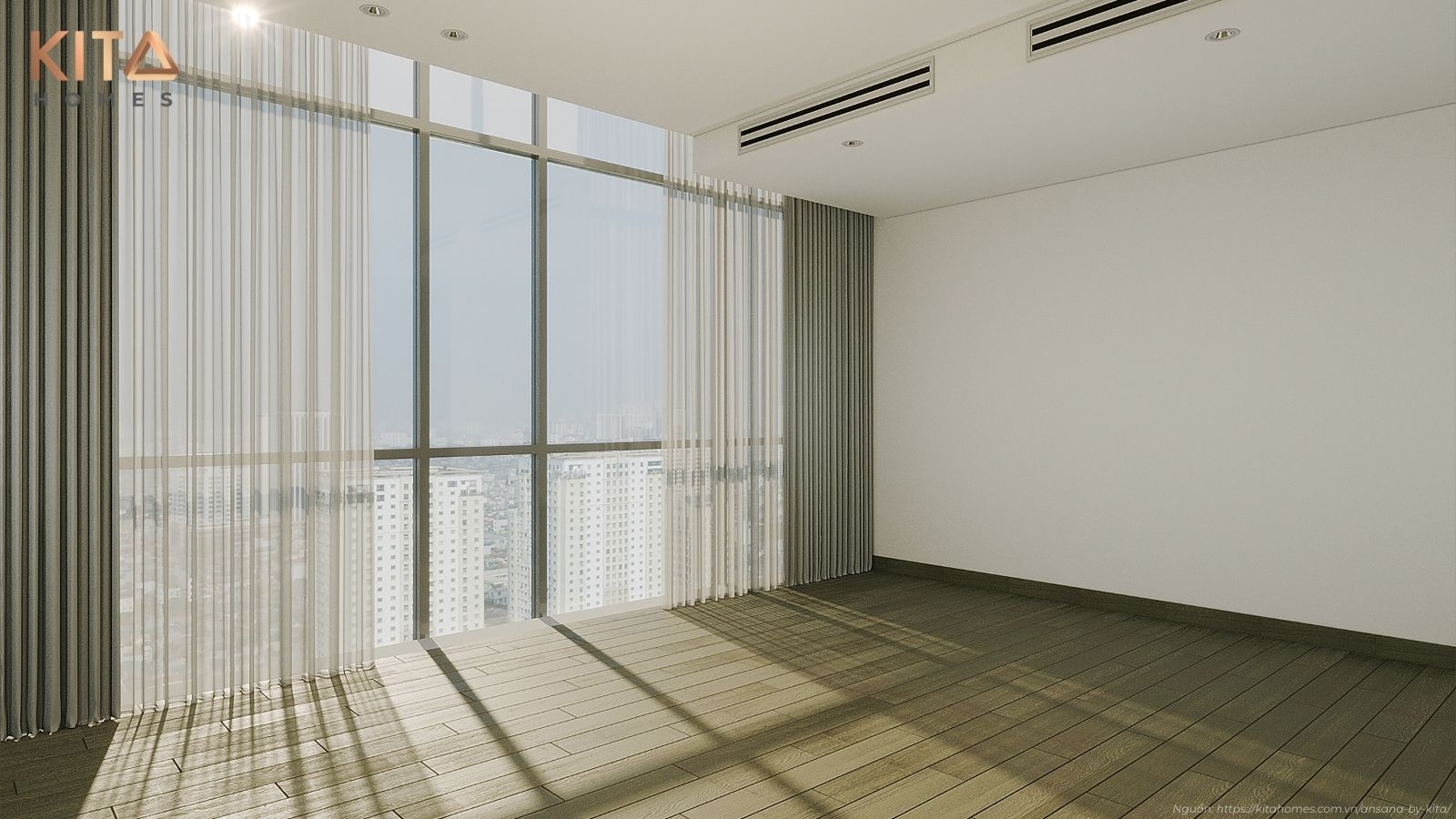 Không gian sống thượng lưu tại nhà mẫu Penthouse Ansana By Kita