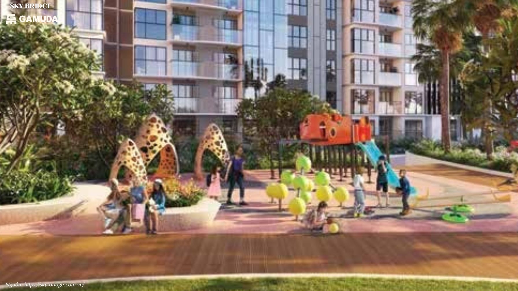 Khu vui chơi trẻ em của Dự án Skybridge Bình Dương