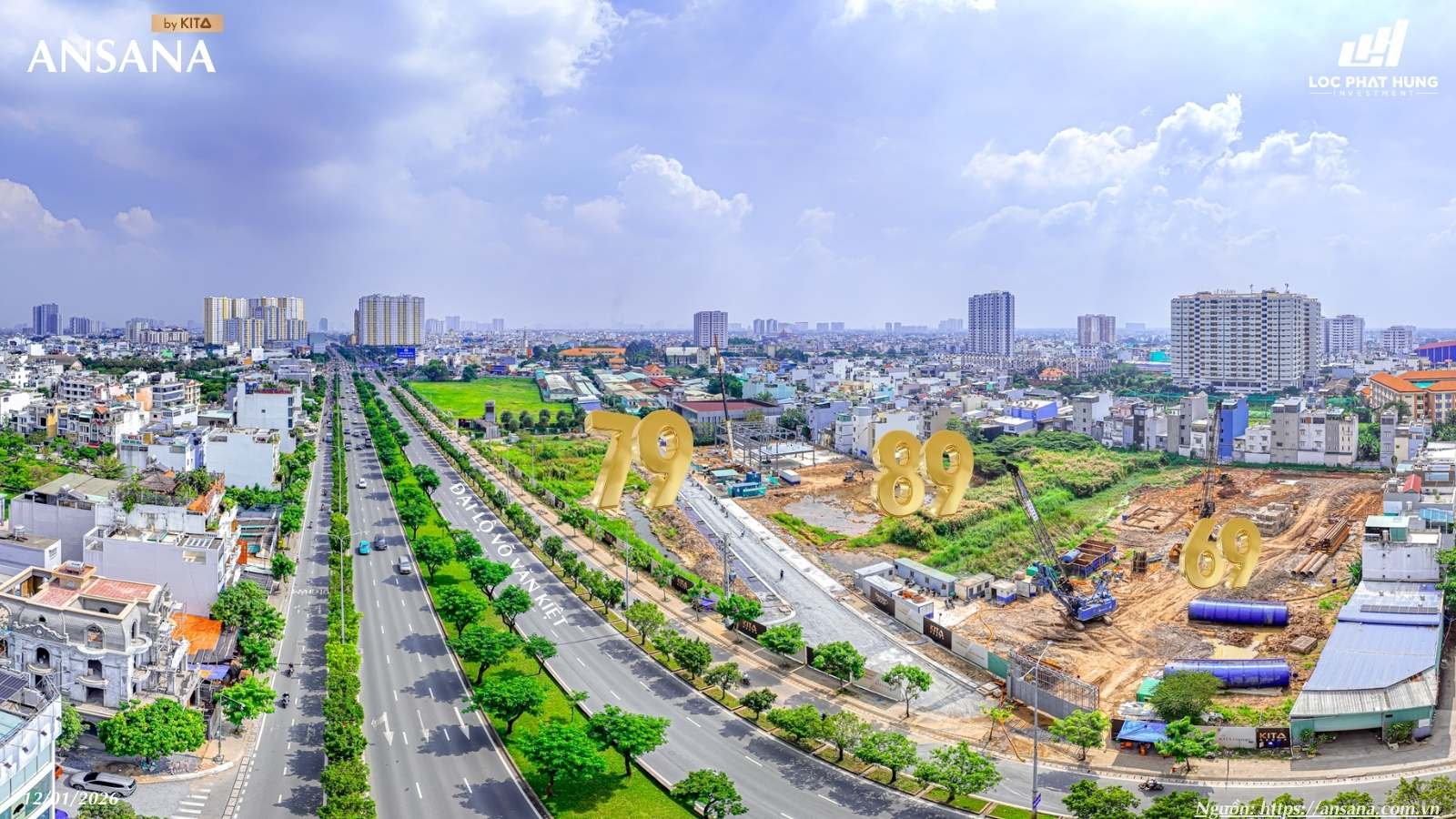 Tiến độ xây dựng thực tế dự án căn hộ Ansana By Kita Bình Tân cập nhật mới nhất tháng 01/2026