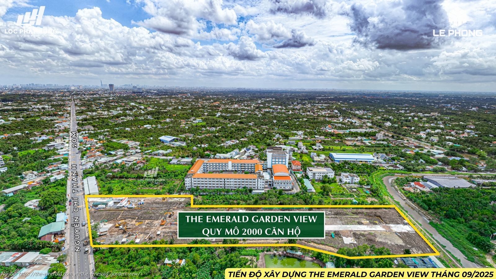 Tiến độ xây dựng dự án The Emerald Garden View Tháng 09/2025: Toàn cảnh công tác san lấp và chuẩn bị mặt bằng