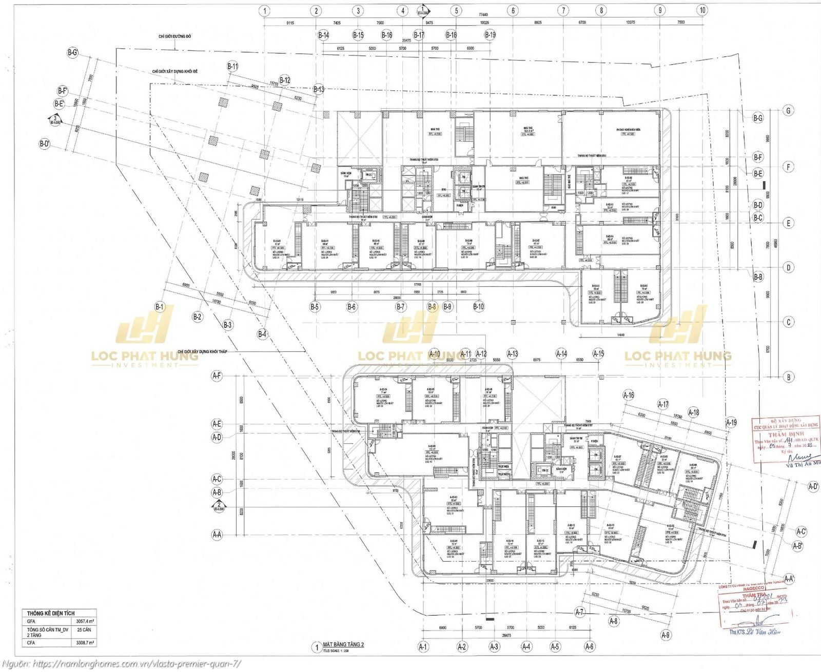 Mặt bằng Tầng 2 căn hộ Vlasta Premier Quận 7