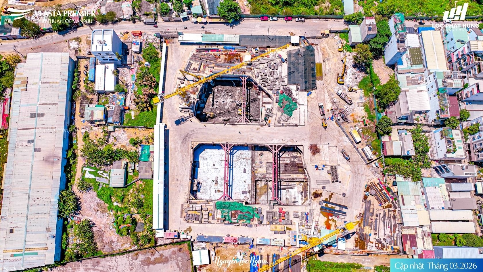 Tiến độ Vlasta Premier Tháng 03/2026 Đang Thi Công Hầm 2