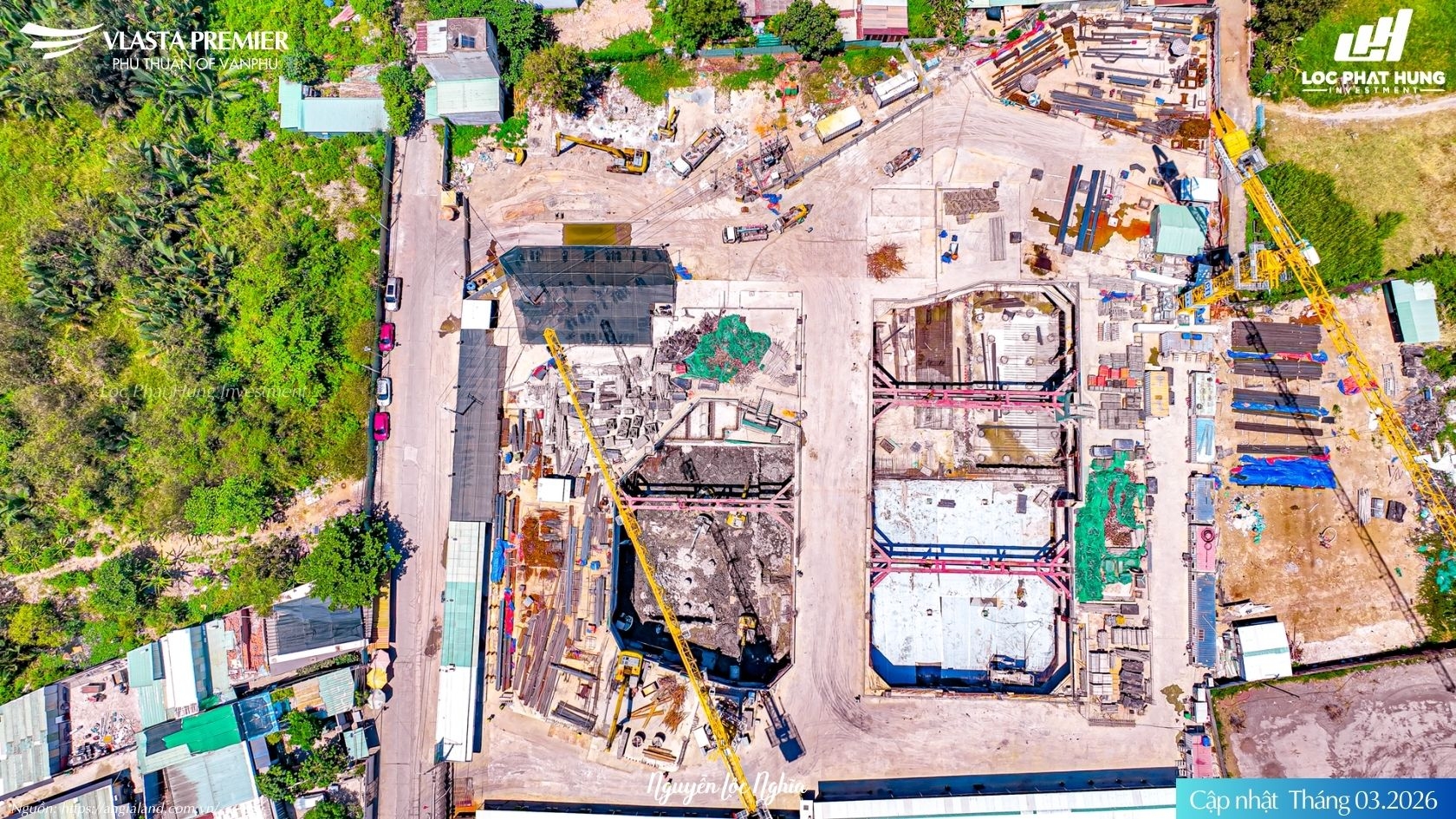 Tiến độ Vlasta Premier Tháng 03/2026 Đang Thi Công Hầm 2