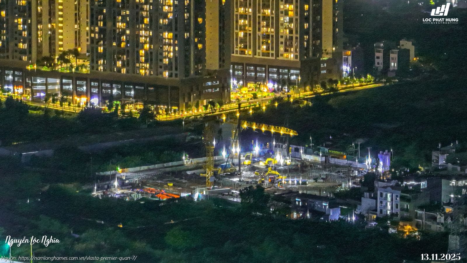Tiến độ xây dựng thực tế dự án căn hộ chung cư Vlasta Premier Quận 7 tháng 11/2025