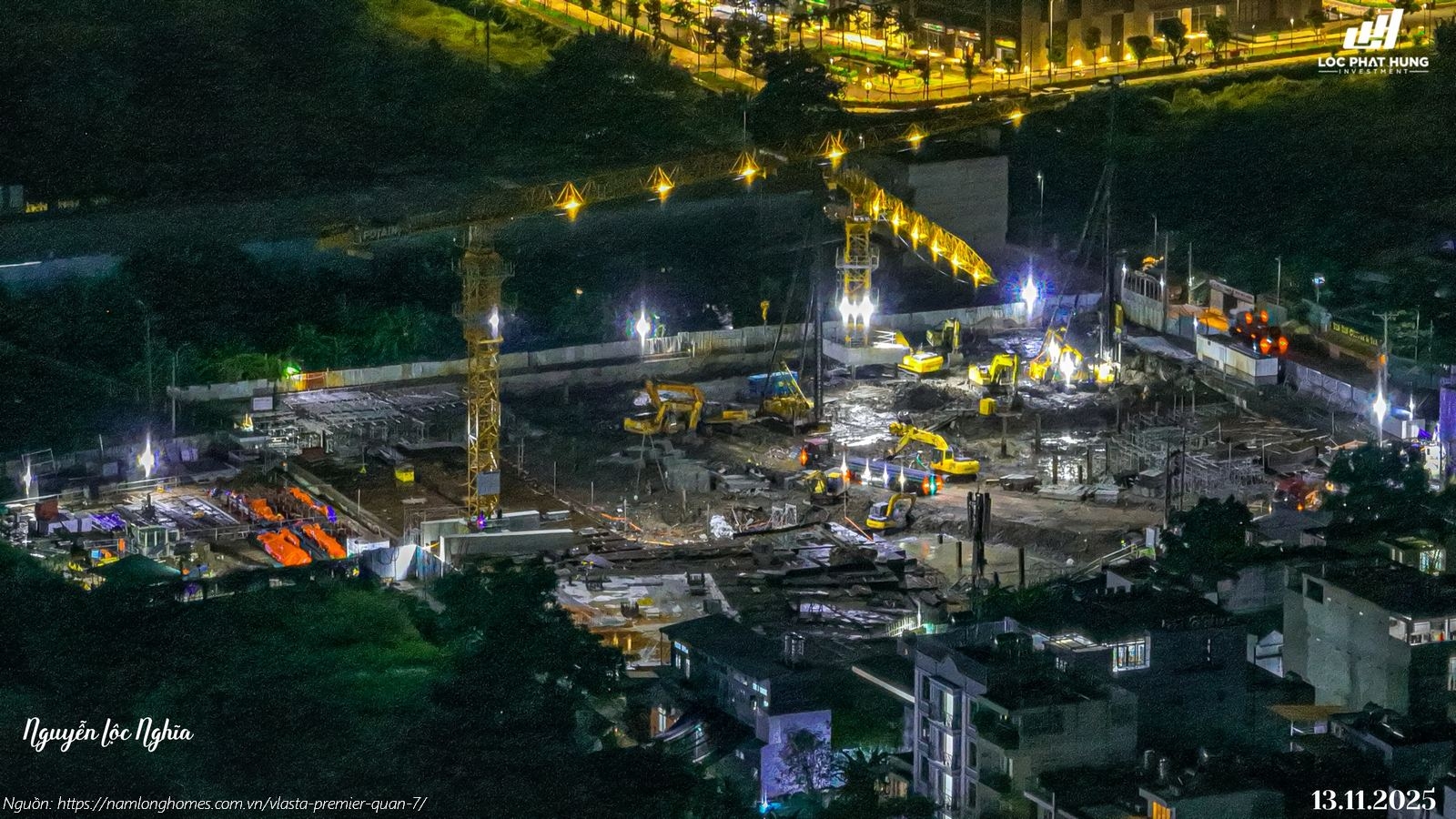 Tiến độ xây dựng thực tế dự án căn hộ chung cư Vlasta Premier Quận 7 tháng 11/2025