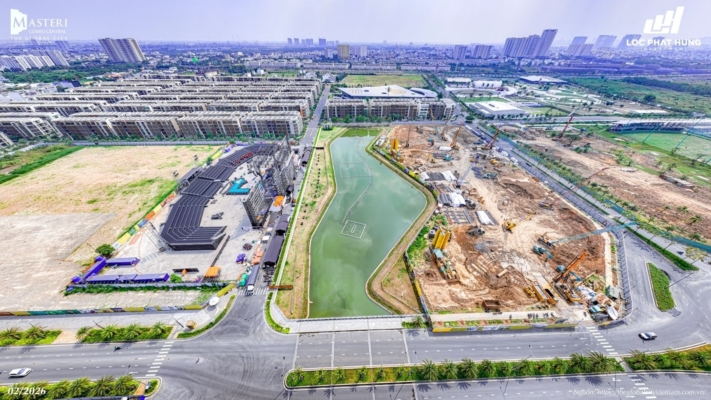 Tiến độ xây dựng Masteri Cosmo Central 02/2026