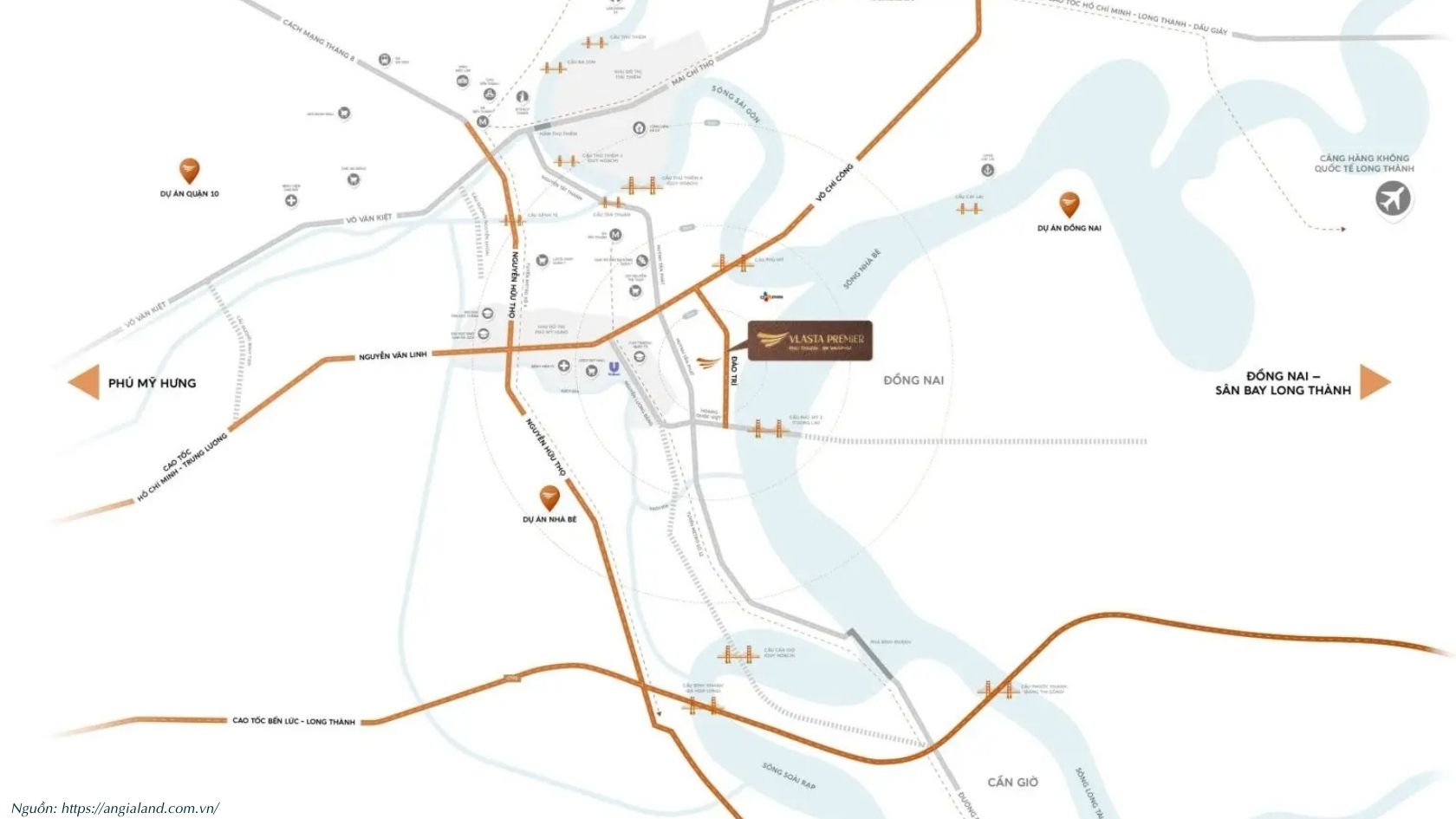 Vị trí dự án Vlasta Premier Phú Thuận - Bán căn hộ mặt tiền Đào Trí