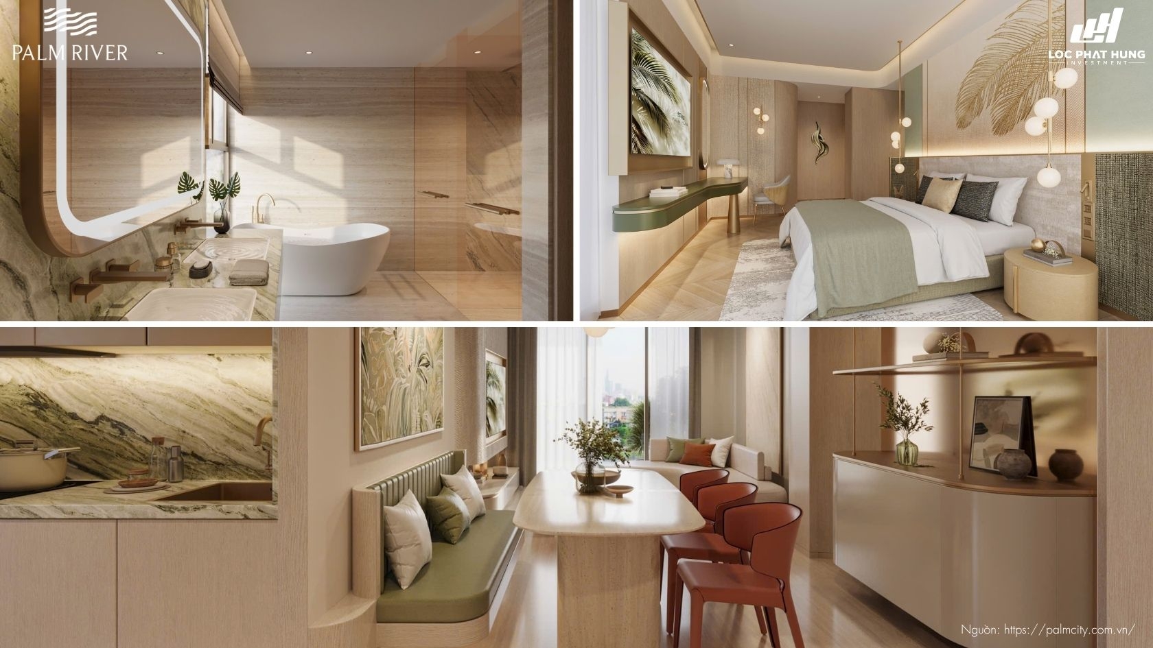 Nhà Mẫu Dự án Căn Hộ Chung Cư Palm River
