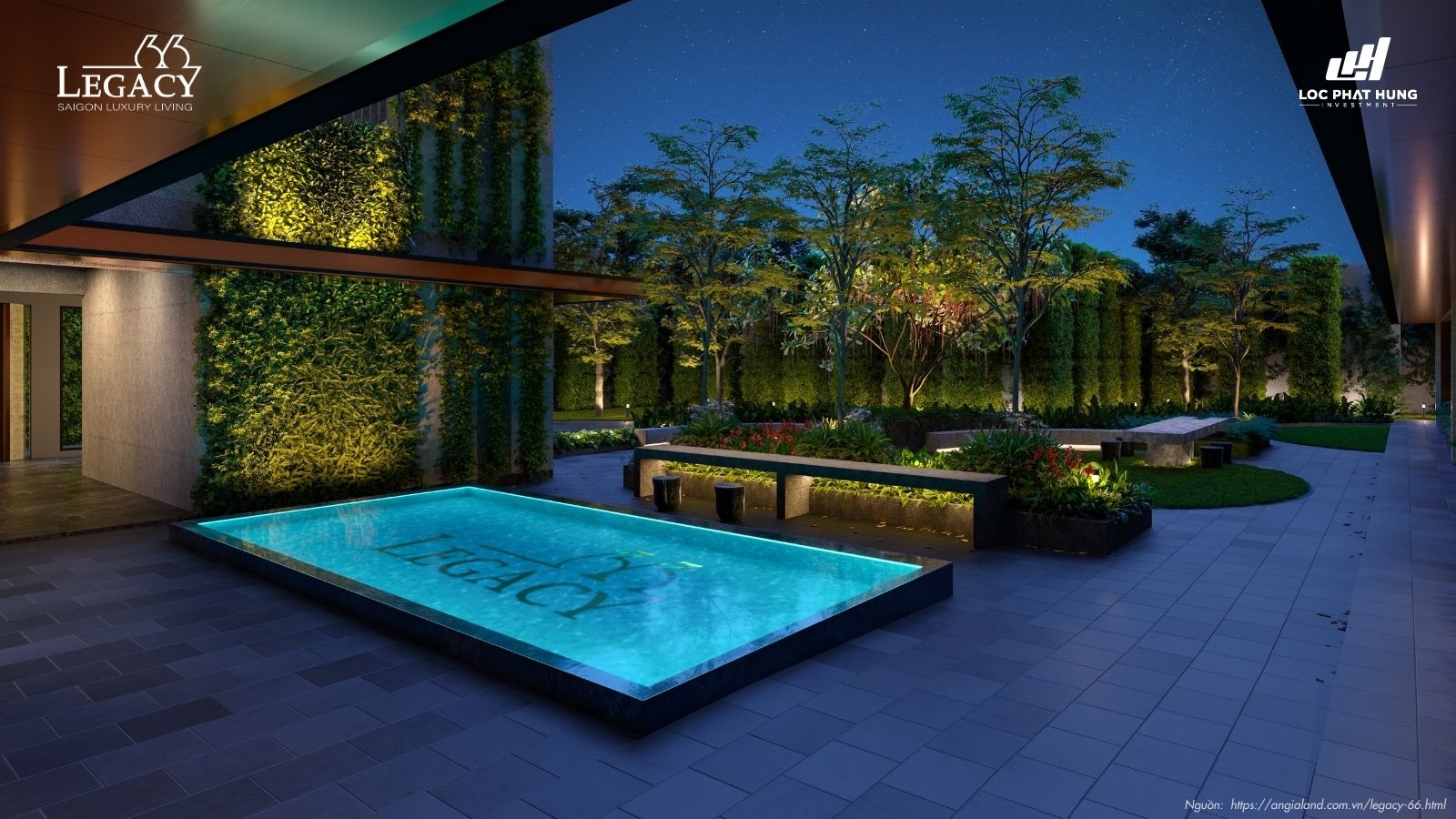 Phối cảnh tổng thể Chung cư Legacy 66 | Tân Thành Group