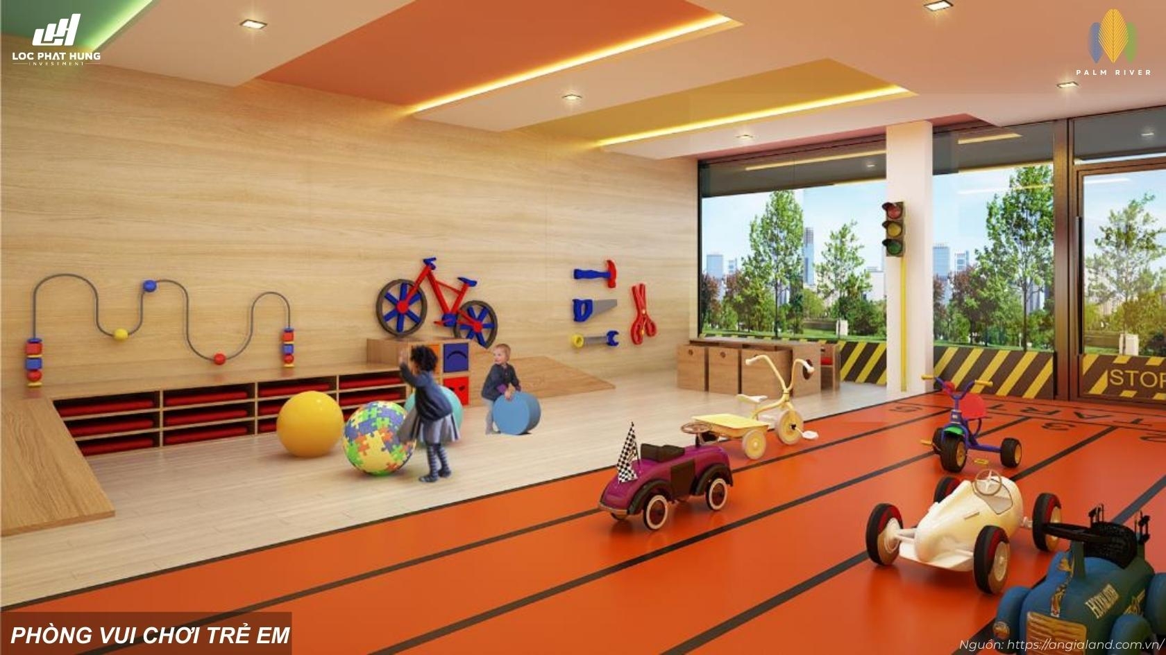 Khu vui chơi trẻ em Kid's Club hiện đại và an toàn tại Palm River Quận 2