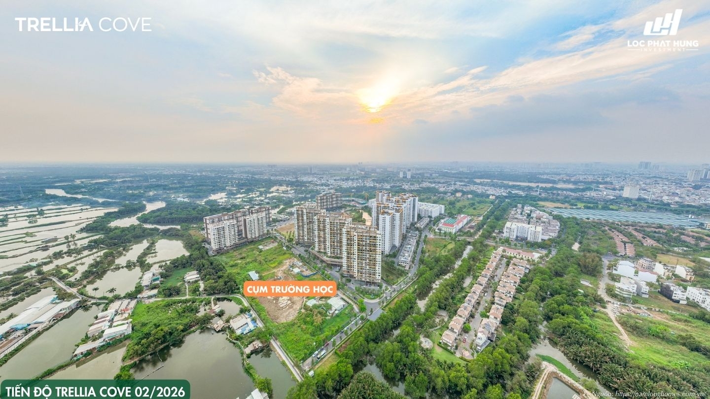 Cập Nhật Tiến độ Phân Khu Trellia Cove Mizuki Park T2/2026
