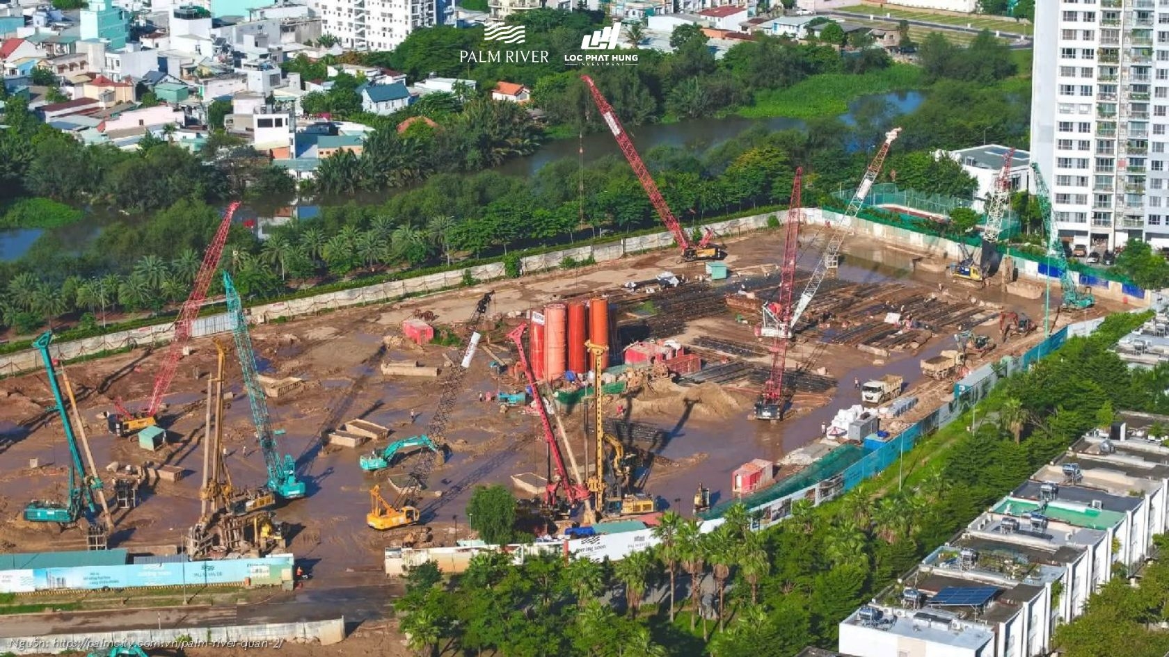 Tiến độ Xây Dựng Dự án Căn Hộ Chung Cư Palm River