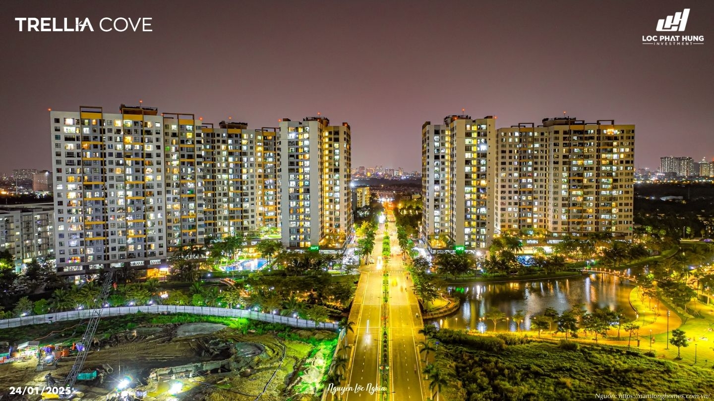 Tiến độ Công Trường Trellia Cove Nam Long Cập Nhật Tháng 01/2026.