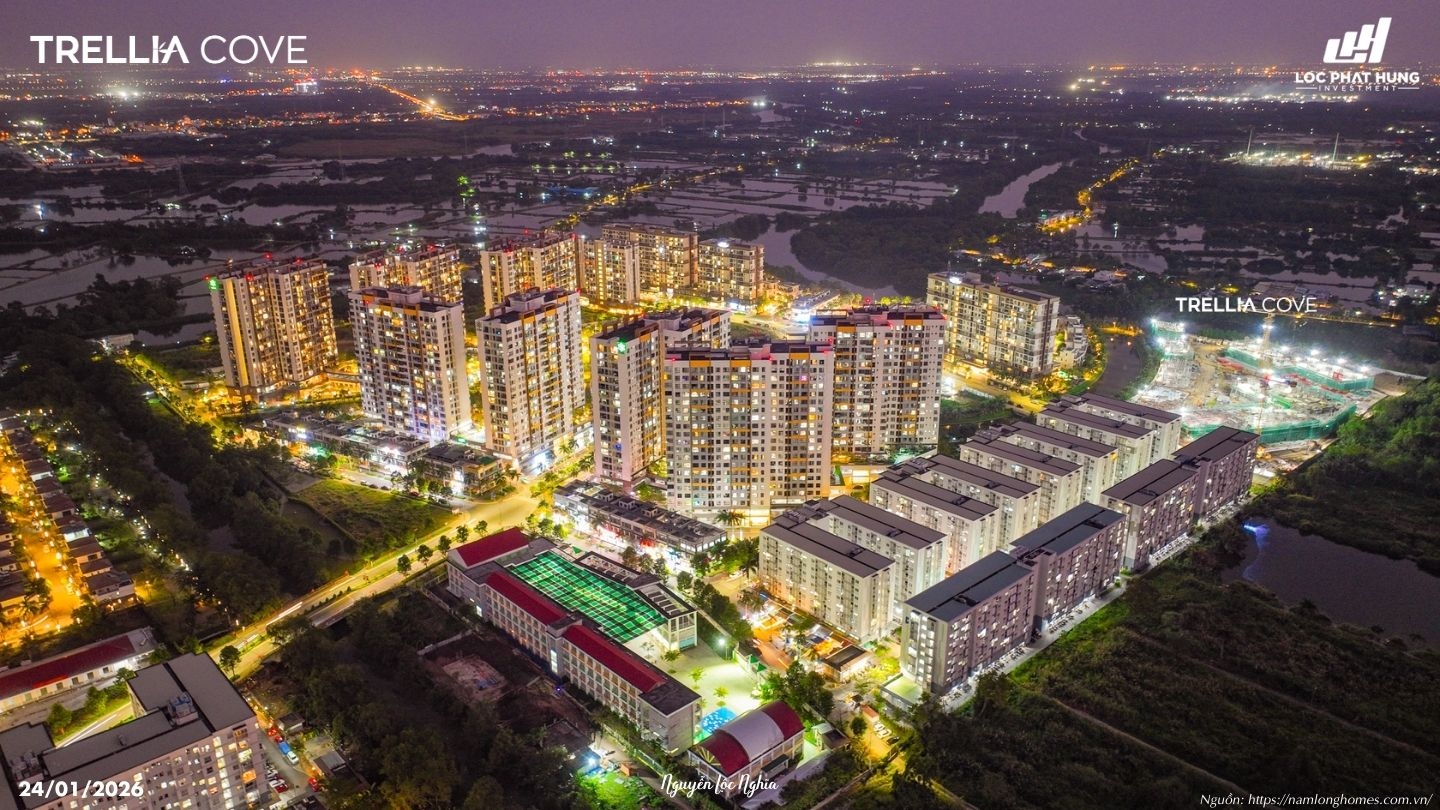 Tiến độ Công Trường Trellia Cove Nam Long Cập Nhật Tháng 01/2026.