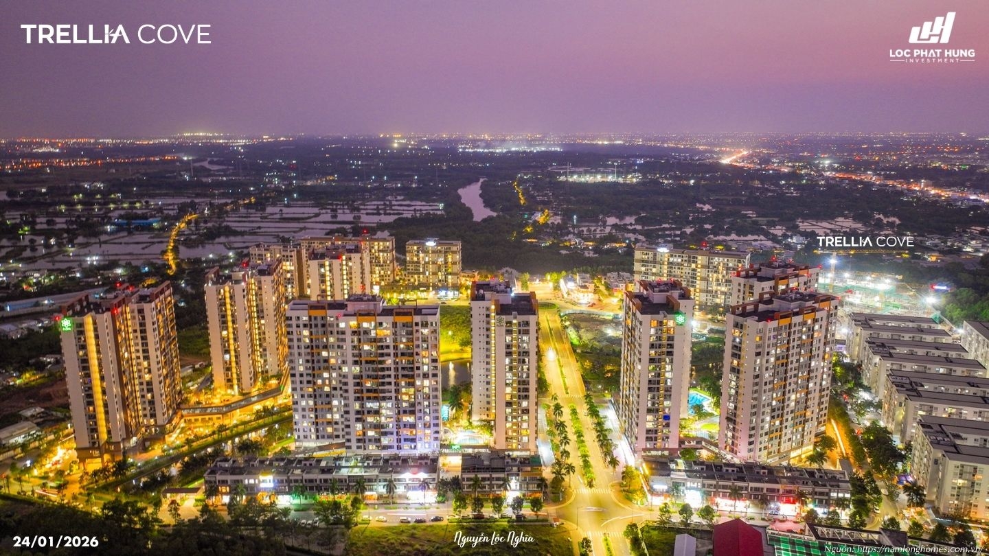 Tiến độ Công Trường Trellia Cove Nam Long Cập Nhật Tháng 01/2026.