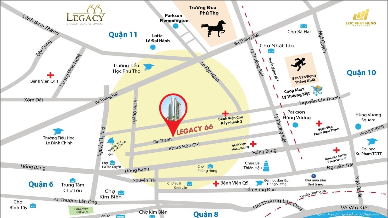 Vị trí căn hộ Legacy 66 Quận 5 | Tân Thành Group