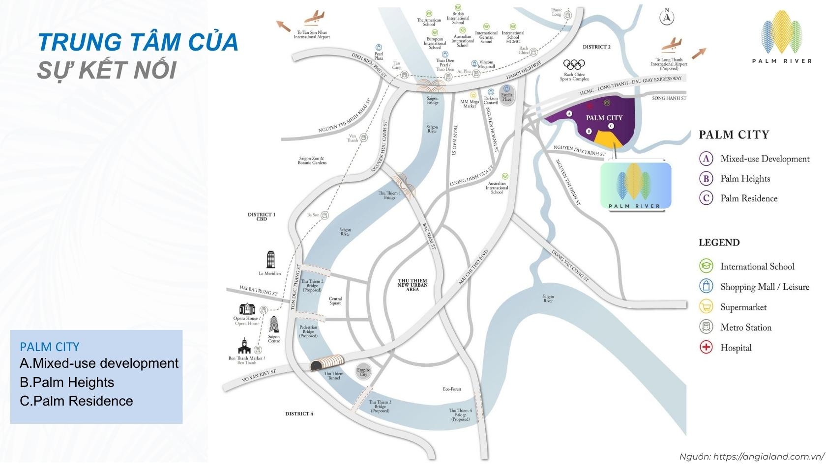 Vị Trí Kết Nối Dự Án Palm River Quận 2 Phướng An Phú