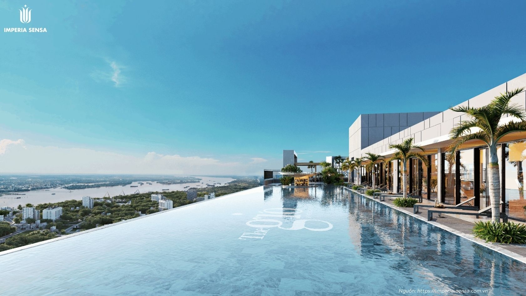 Hồ bơi vô cực Sensa chuẩn Resort tại Imperia Sensa MIK