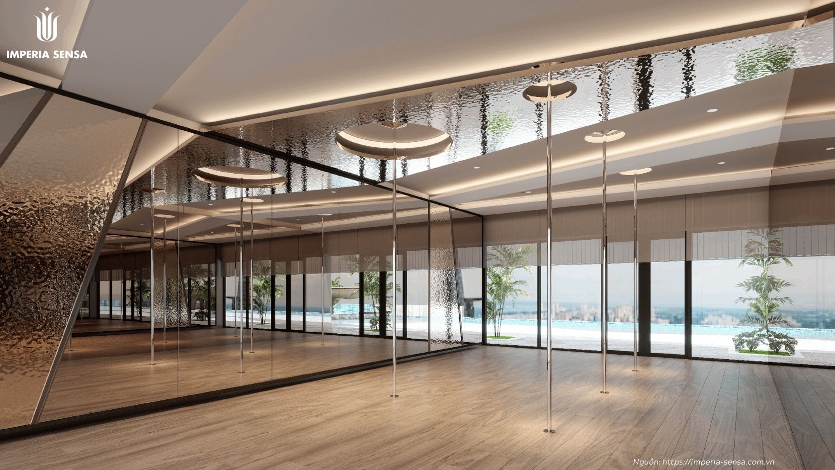 Phòng tập Yoga yên tĩnh và thư thái tại Imperia Sensa MIK