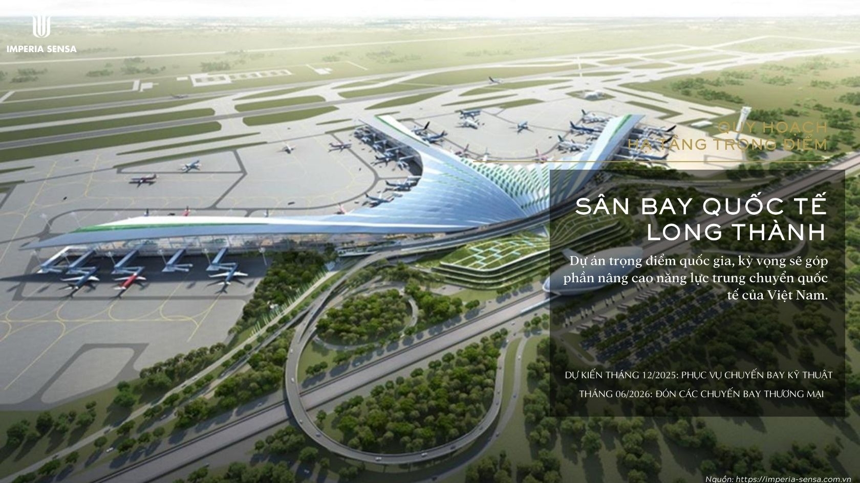 Tiềm năng từ sân bay Quốc tế Long Thành cho Imperia Sensa MIK