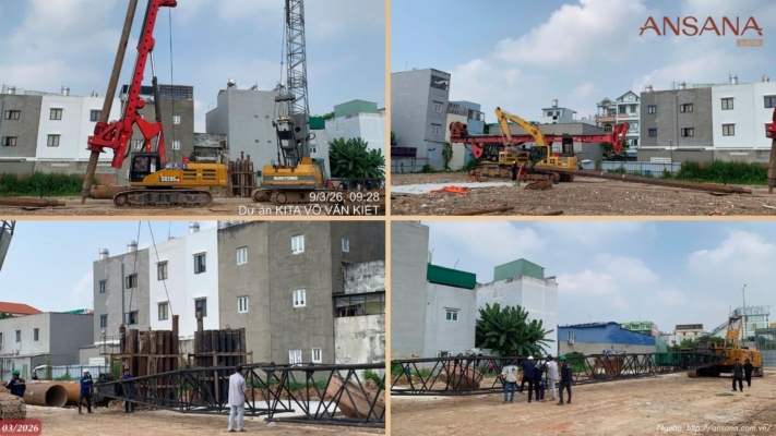 Toàn Cảnh Tiến Độ Công Trường Dự Án Ansana By Kita Tháng 03/2026