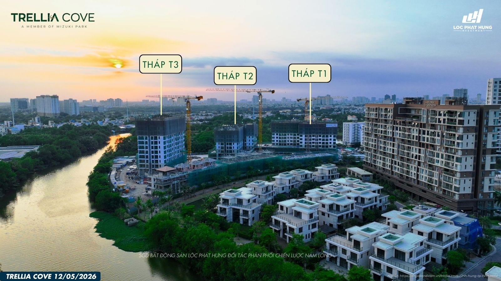 SGD Lộc Phát Hưng cập nhật Tiến độ dự án Trellia Cove 12.05.2026