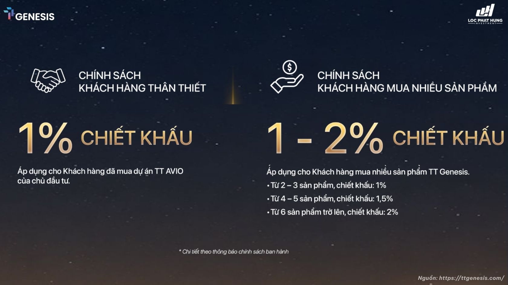 Chính Sách Bán Hàng TT Genesis 