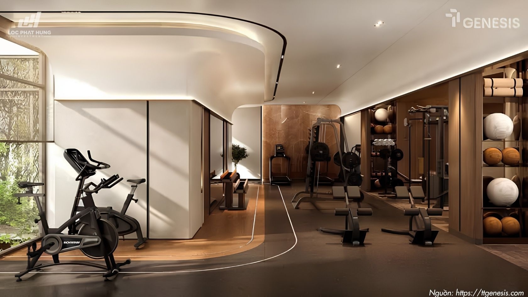 Phòng Gym TT Genesis - Tiện ích nội khu TT Genesis