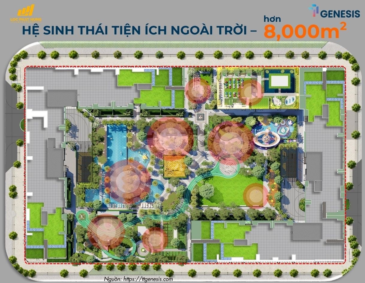 Mặt bằng tổng thể dự án TT Genesis Nhà Bè