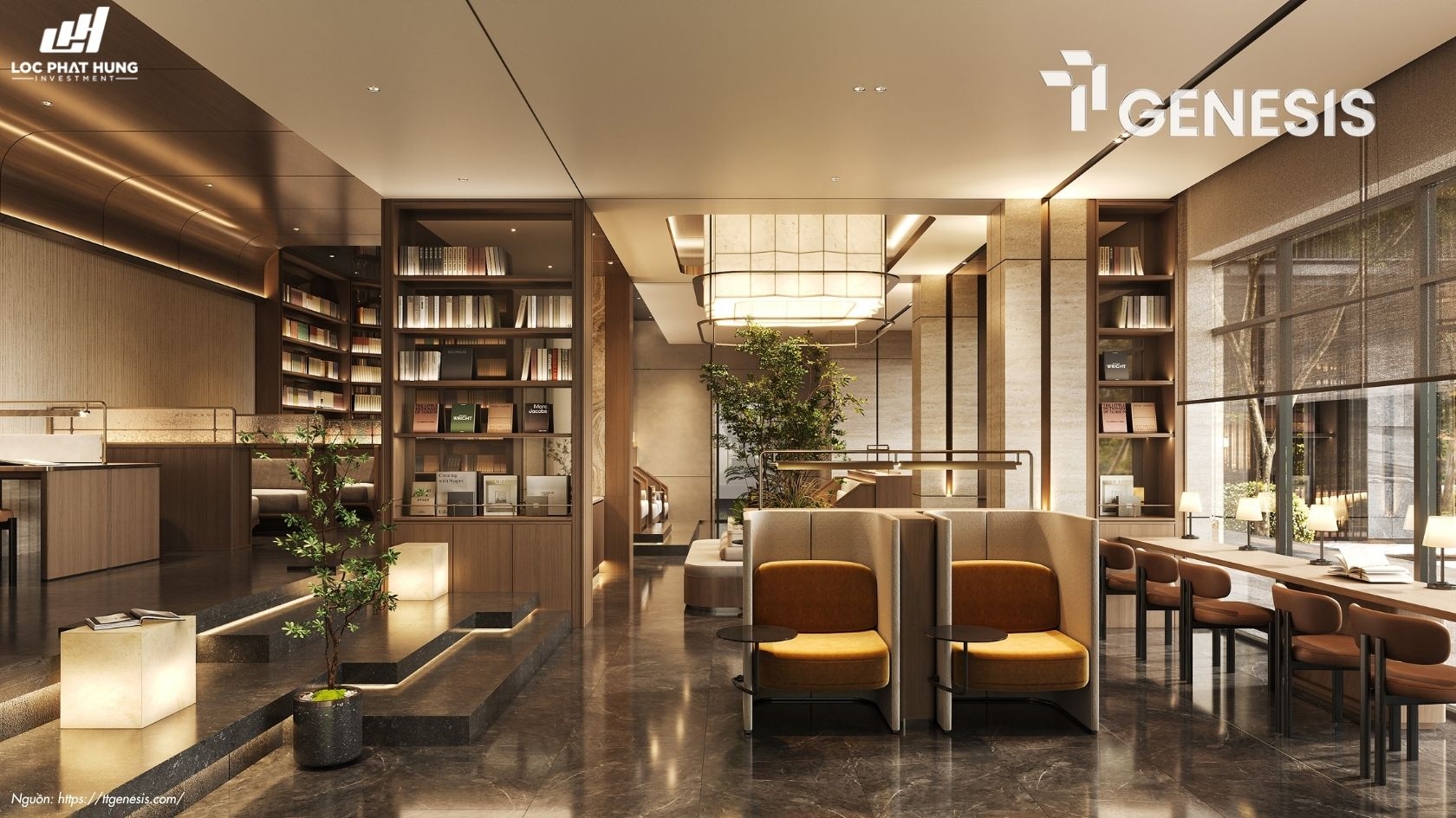 Tiện Ích Nội Khu LIMINAIRE LIBRARY Căn Hộ Chung Cư TT Genesis