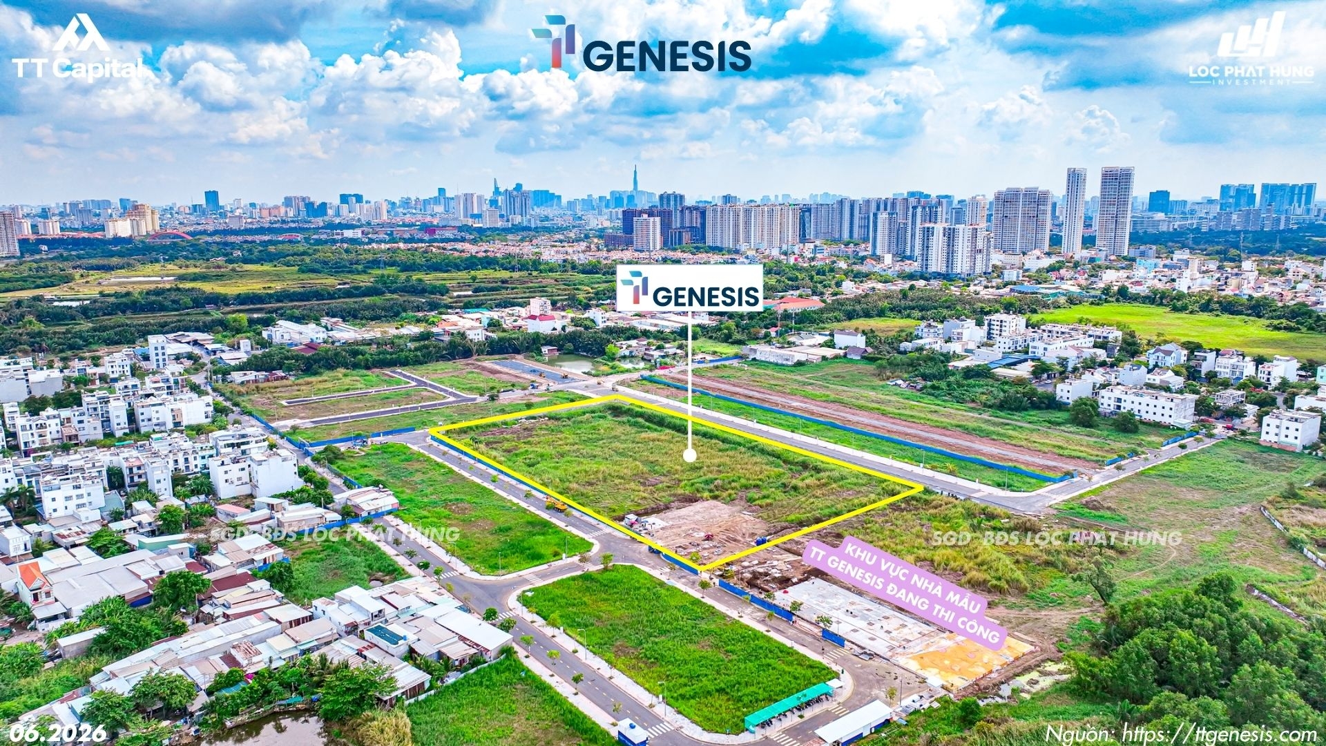 Tiến độ xây dựng TT Genesis tháng 06.2026