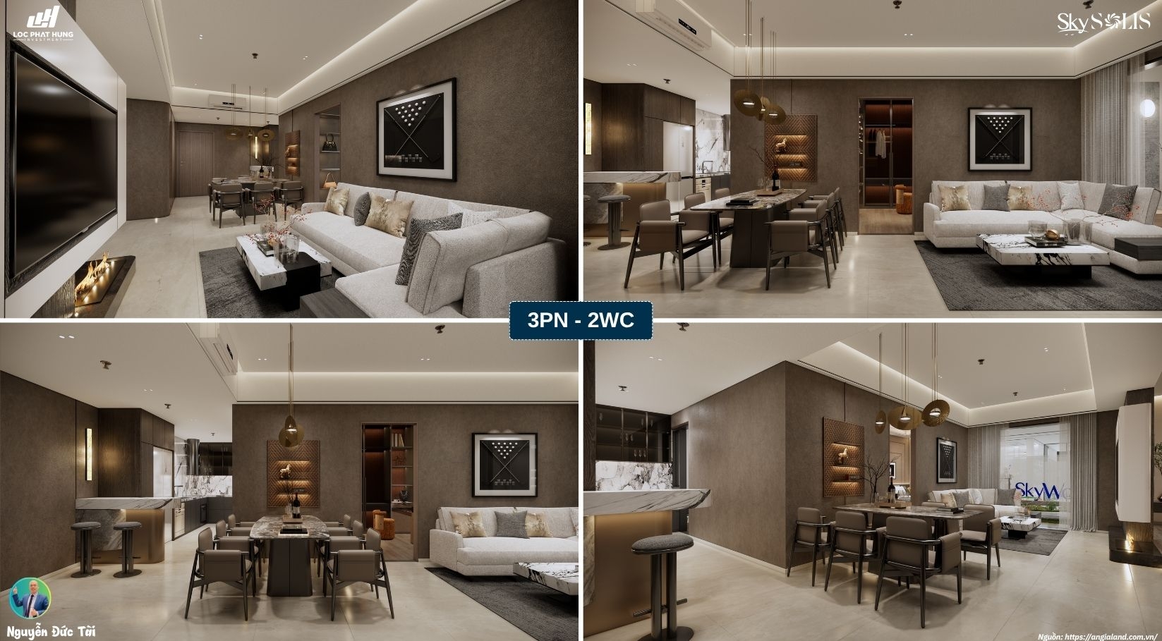 Nhà Mẫu Sky Solis 3PN-2WC