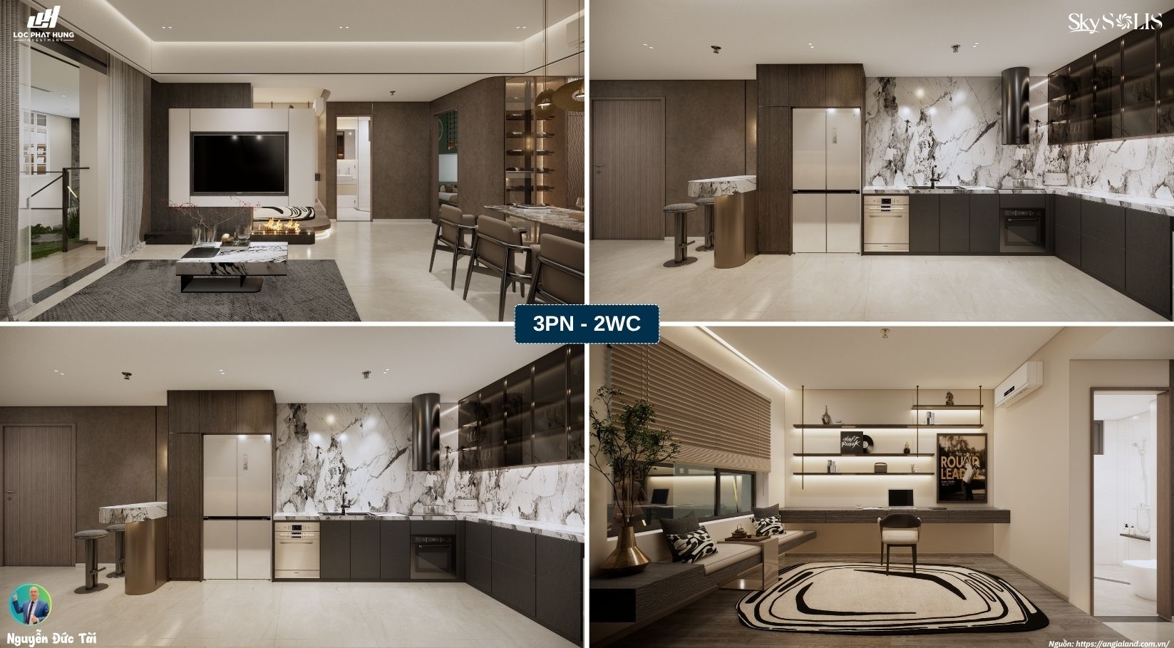 Nhà Mẫu Sky Solis 3PN-2WC