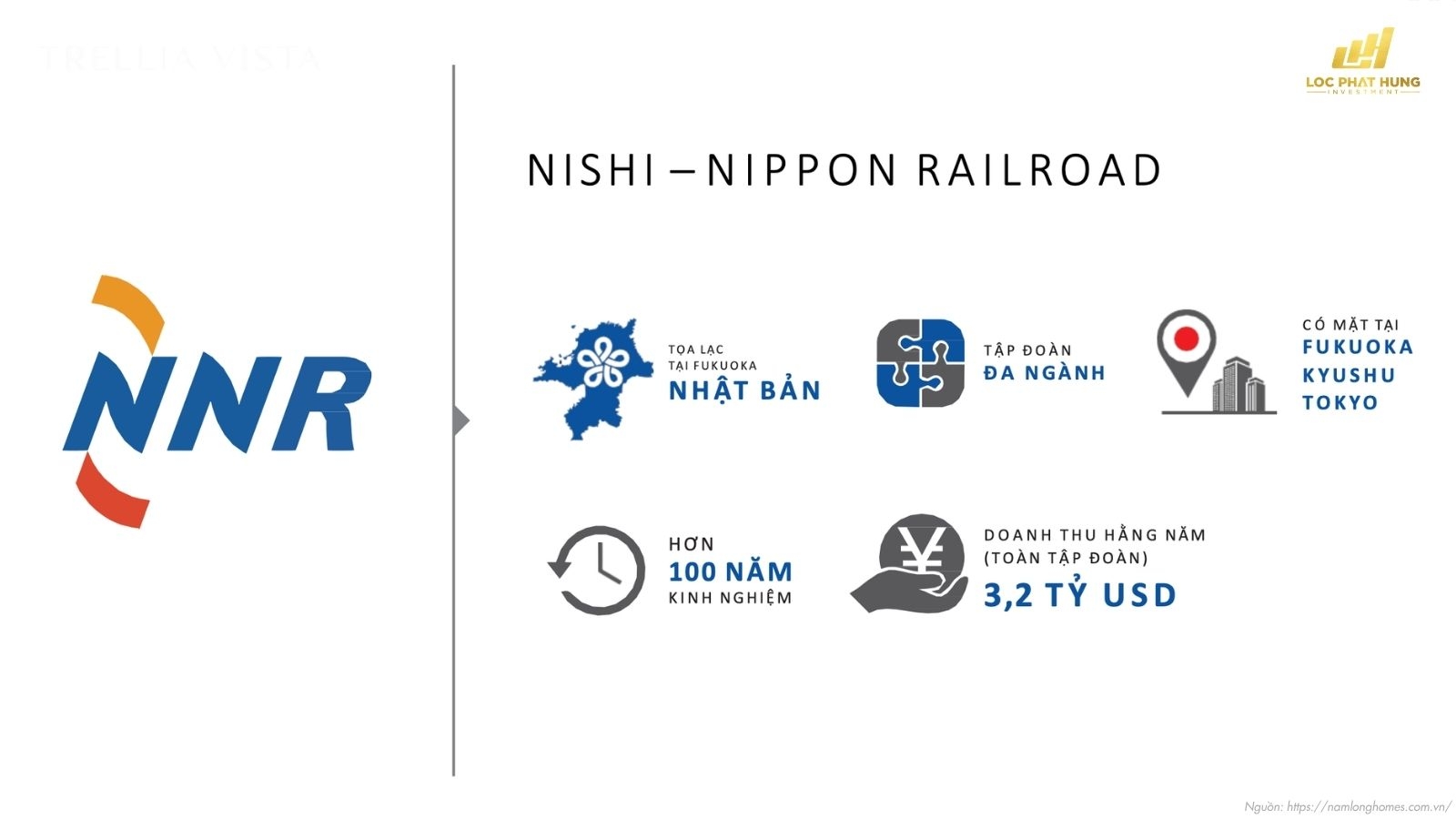 Đối tác hợp lực Nishi Nippon Railroad với kinh nghiệm hơn 100 năm