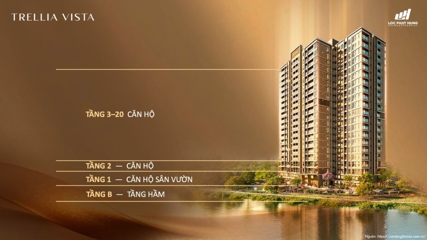 Phân bổ loại hình sản phẩm Trellia Vista theo tầng