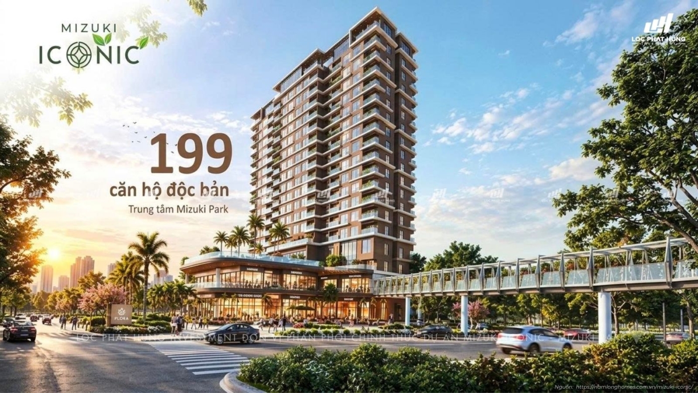 Phối cảnh dự án Mizuki Iconic - CCTM1 - KĐT Mizuki Park