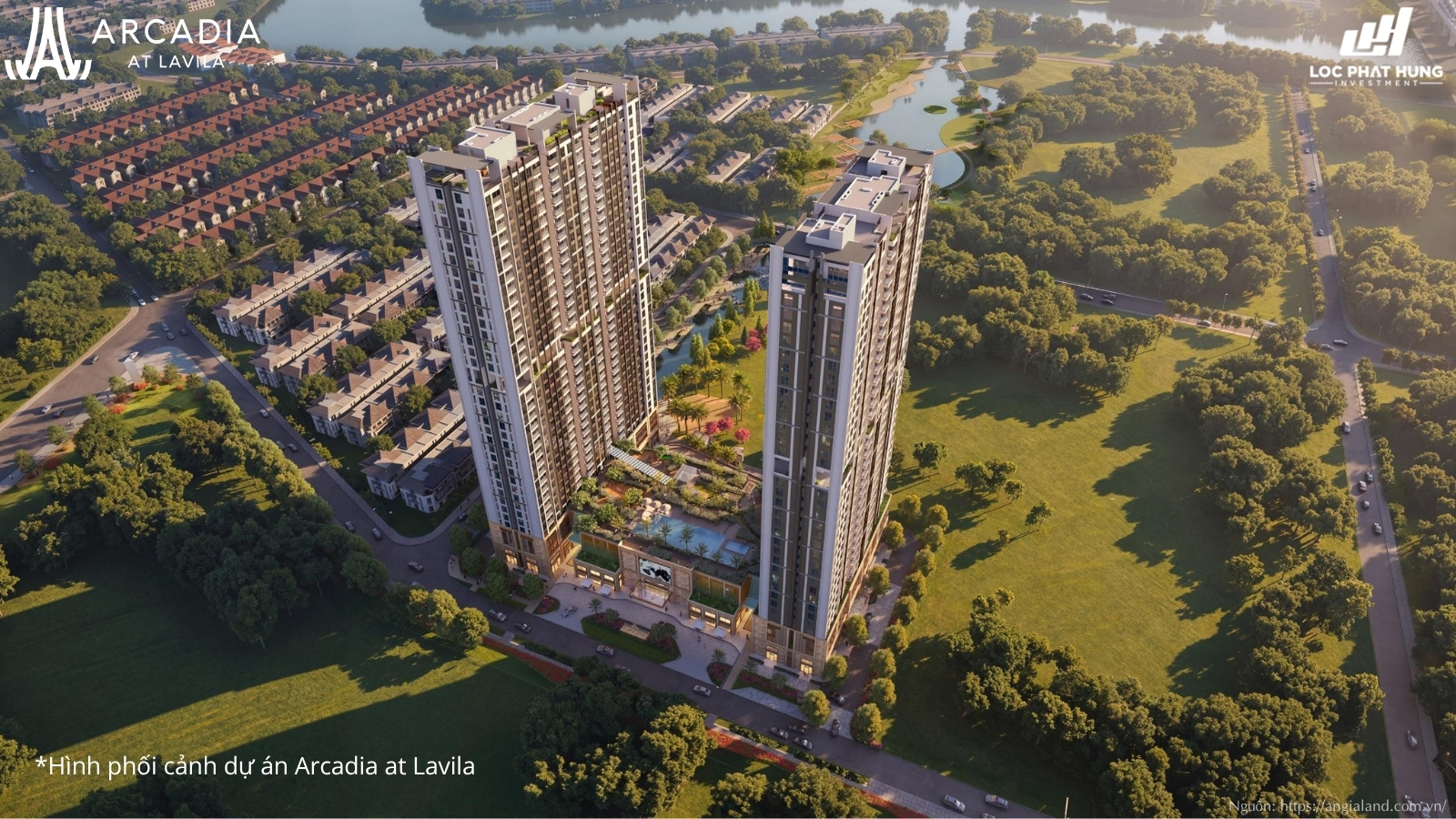 Phối Cảnh Tổng Thể Dự án Căn Hộ Arcadia At Lavila Nhà Bè