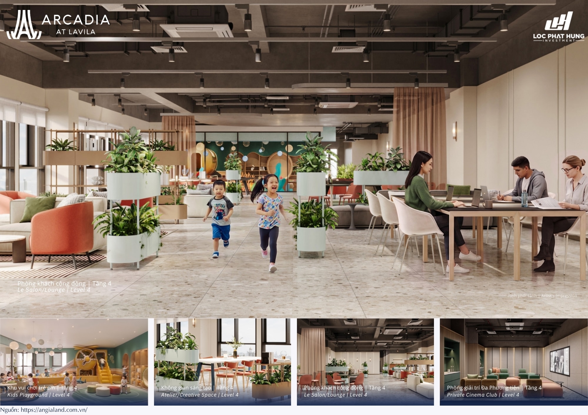 Phòng Khách Cộng Đồng, Rạp Chiếu Phim Tầng 4 Arcadia At Lavila Nhà Bè